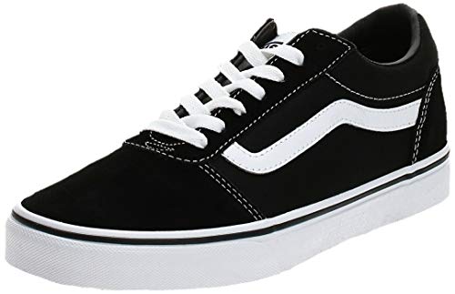 Vans Ward Canvas, Zapatillas Hombre, Negro ((Suede/Canvas) Black/White C4R), 38.5 EU