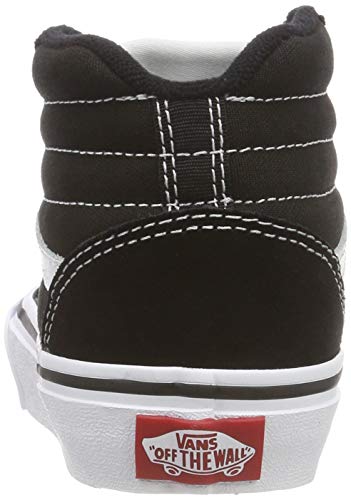 Vans Ward Hi Classic Suede/canvas Zapatillas altas Unisex Niños, Negro ((Suede/Canvas) Black/White Iju) 36.5 EU