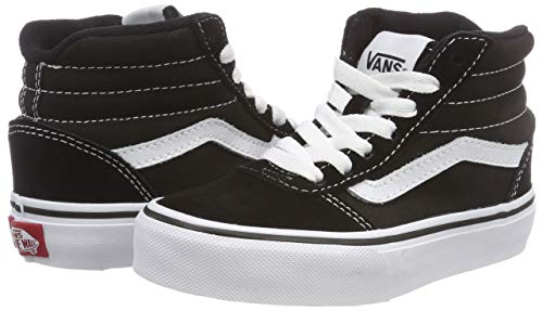 Vans Ward Hi Classic Suede/canvas Zapatillas altas Unisex Niños, Negro ((Suede/Canvas) Black/White Iju) 36.5 EU