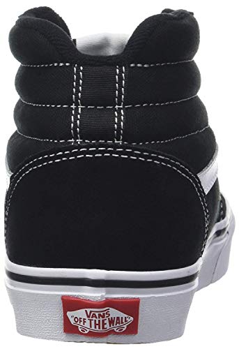 Vans Ward Hi Hombre, Zapatillas Altas, Negro ((Suede/Canvas) Black/White C4R), 41 EU