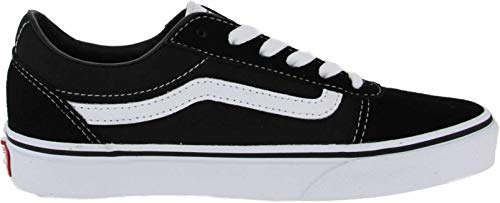 Vans Ward Suede/Canvas, Zapatillas Unisex Niños, Negro ((Suede/Canvas) Black/White Iju) 38.5 EU