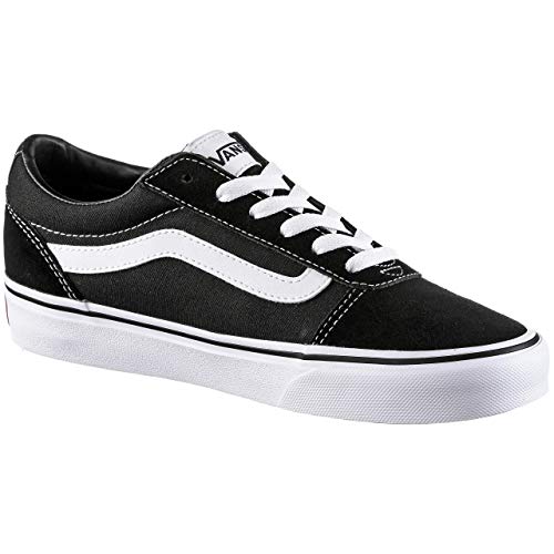 Vans Ward - Zapatillas para Mujer, Negro (Suede/Canvas/Black/White Iju), 37 EU