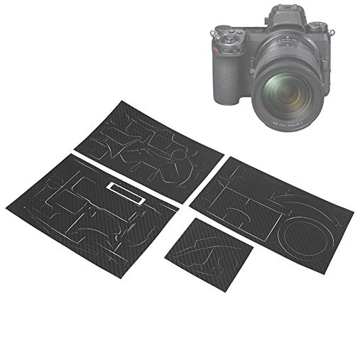 Vbestlife Pegatina para la Cubierta Protectora de la Cubierta del Cuerpo de la cámara DSLR, para la cámara Nikon SLR Z6/Z7(Textura de Fibra de Carbono)
