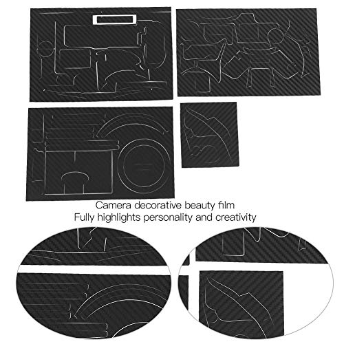 Vbestlife Pegatina para la Cubierta Protectora de la Cubierta del Cuerpo de la cámara DSLR, para la cámara Nikon SLR Z6/Z7(Textura de Fibra de Carbono)