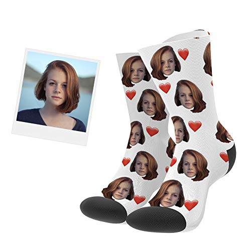 VEELU Calcetines Personalizados Foto Calcetín Original Dibujos Estampados Alto