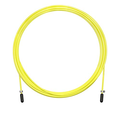 Velites I Cable de Repuesto para Comba de Saltar de Crosstraining, Fitness  y Boxeo, PVC Plata y Acero de 1,8 mm