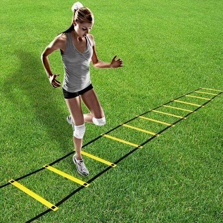 Velocidad Escalera de Entrenamiento Coordinación Agilidad, Speed Training Ladder, Equipo de Entrenamiento de Velocidad de Fitness, para Fútbol, Baloncesto, Béisbol, Lacrosse