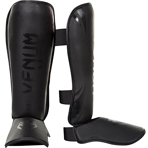 Venum Challenger, Espinilleras unisex, Negro (Black/Black), L