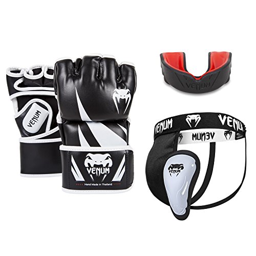 VENUM Challenger V.06 Set de MMA, Unisex Adulto, Negro, M/L