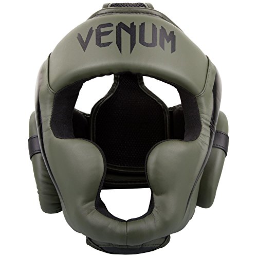 VENUM Elite Casco de Boxeo, Unisex Adulto, Caqui/Negro, Talla Única