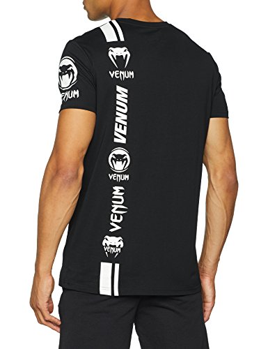 VENUM Logos Camiseta, Hombre, Negro/Blanco, M