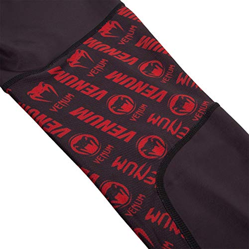 VENUM Logos Pantalones de Chandal, Hombre, Negro/Rojo, L