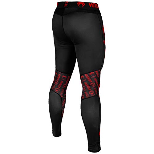 VENUM Logos Pantalones de Chandal, Hombre, Negro/Rojo, L