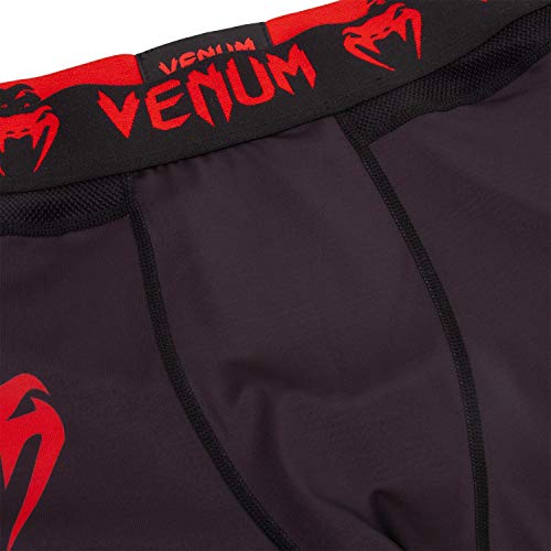 VENUM Logos Pantalones de Chandal, Hombre, Negro/Rojo, L