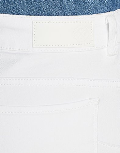 Vero Moda Vmhot Seven NW Dnm Slit Knicker Mix Noos Pantalones, Blanco (Bright White Bright White), 36 (Talla del Fabricante: X-Small) para Mujer