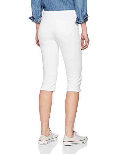 Vero Moda Vmhot Seven NW Dnm Slit Knicker Mix Noos Pantalones, Blanco (Bright White Bright White), 36 (Talla del Fabricante: X-Small) para Mujer