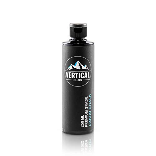 VERTICAL FELLOWS 250 ml Liquid Chalk – Tiza líquida para escalada, escalada, levantamiento de pesas, crossfit, magnesio líquido para gimnasia