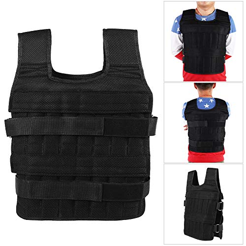 VGBEY Chaleco Cargado, Ropa de la Arena del Ejercicio de la Fuerza de la Chaqueta del Peso de la Aptitud 50KG para el Entrenamiento Que Corre el Entrenamiento del Gimnasio