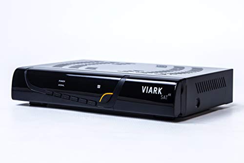 Viark Sat 4K Receptor Satélite 4K Multistream UHD DVB-S2X H.265 HEVC 60fps con LAN y Antena WiFi por USB