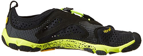 Vibram FiveFingers V-Run, Zapatillas Hombre, Negro (Black/Yellow), 40 EU