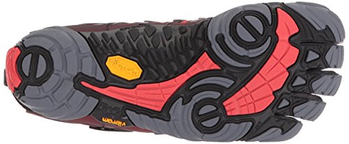 Vibram Fivefingers V-Train, Zapatillas de Deporte para Hombre, Gris (Grey/Black/Red Grey/Black/Red), 45 EU