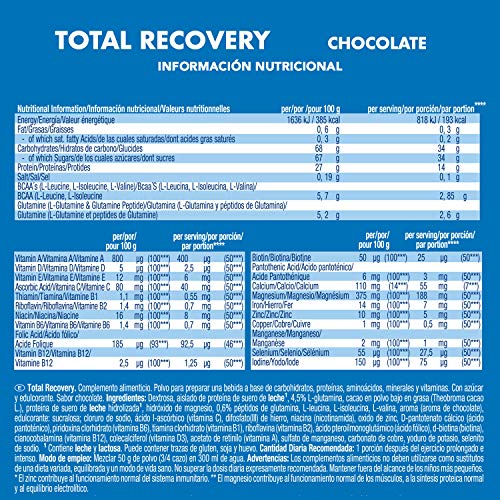 Victory Endurance Total Recovery. Maximiza la recuperación después del entrenamiento. Enriquecido con electrolitos y vitaminas. Sabor Chocolate (750 g)