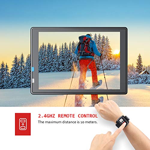 Victure AC700 Cámara Deportiva 4K Wi-Fi 20MP (Cámara de Accion Acuatica de 40M con Control Remoto y Micrófono Externo Funciones EIS Anti-Vibración y Slow Motion)