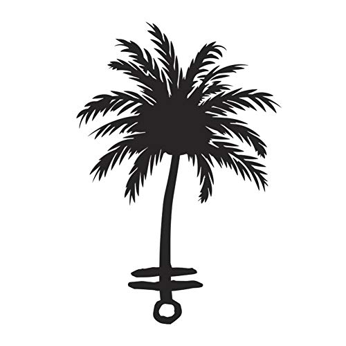 VIENTO Triangle Patch Palm Anchor Sudadera para Hombre (Negro, Medium)
