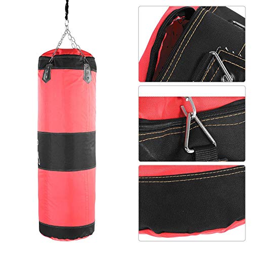 VIFER Saco de Arena Vacío de Entrenamiento Boxeo Gancho Patada Saco de Arena Lucha Karate Punch Saco de Arena Saco de Arena, 1PC(1.2m-Rojo)