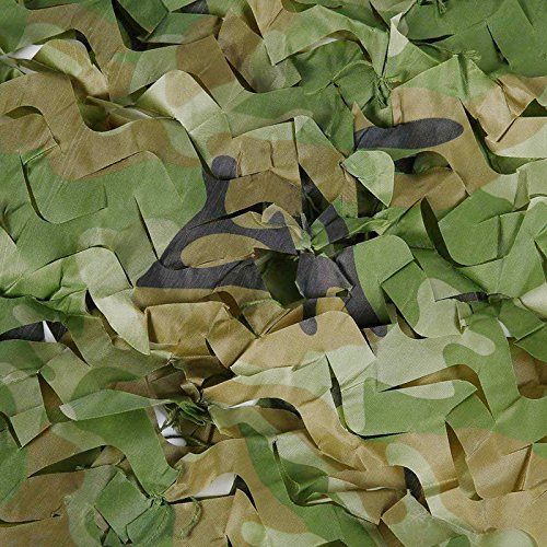 VIGAN 2 X 3M Camuflaje Militar Net Woodlands Deja Cubierta de Camuflaje para Acampar Caza