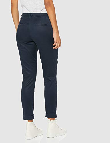 Vila NOS Vichino Rwre 7/8 New Pant-Noos Pantalones, Azul (Total Eclipse Total Eclipse), 40 (Talla del Fabricante: 38) para Mujer