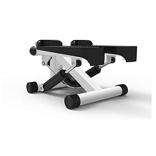 Vinteky Máquina de Step Swing Stepper con Cintas de Entrenamiento para Profundidad Musculatura, Negro + Blanco