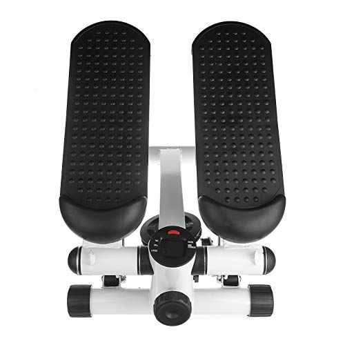 Vinteky Máquina de Step Swing Stepper con Cintas de Entrenamiento para Profundidad Musculatura, Negro + Blanco