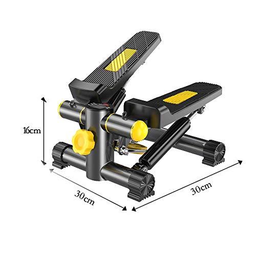 Vinteky Stepper 2 en 1 Cuerdas de Resistencia - Escaladora y Swing Stepper para Usuarios Principiantes y Avanzados con Pantalla Multifuncional