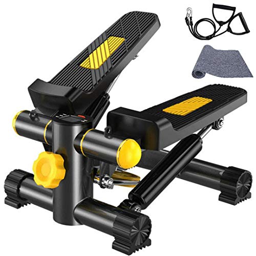 Vinteky Stepper 2 en 1 Cuerdas de Resistencia - Escaladora y Swing Stepper para Usuarios Principiantes y Avanzados con Pantalla Multifuncional