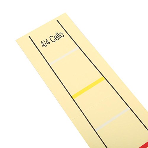 Violonchelo Marcador de Posición del Dedo, Nota Práctica del Violonchelo Fret Board Etiqueta Autoadhesiva Accesorio para Practica Principiantes(4/4)