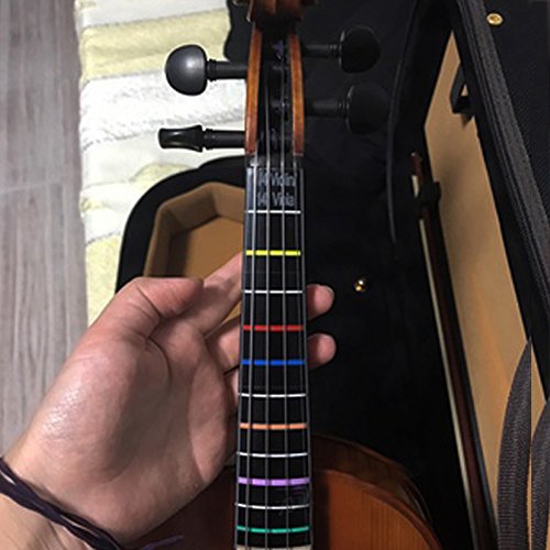 Violonchelo Marcador de Posición del Dedo, Nota Práctica del Violonchelo Fret Board Etiqueta Autoadhesiva Accesorio para Practica Principiantes(4/4)