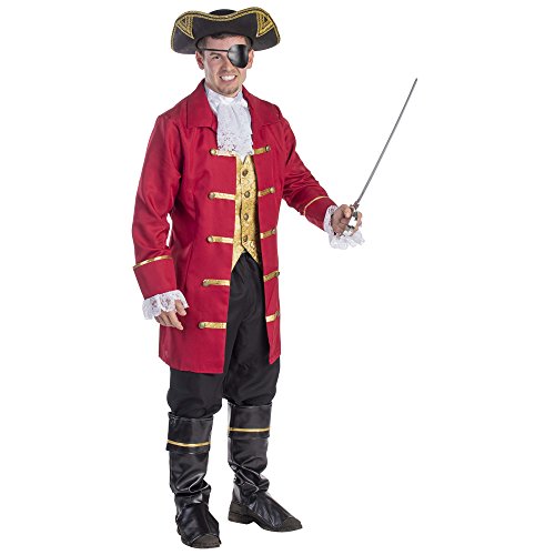 Viste a América - 796-M - Traje de Pirata para los Hombres - Tamaño M - Multicolor