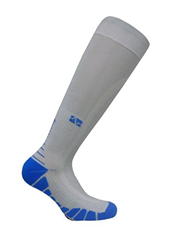 Vitalsox Italia – patentado compresión graduada calcetines vt1211 plata DryStat, S, Gris & azul