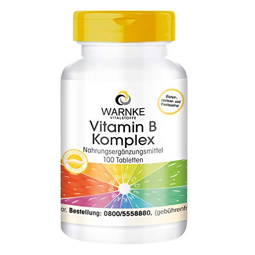 Vitamina B Complex – Vegetariano – Con todas las Vitaminas B esenciales – 100 cápsulas