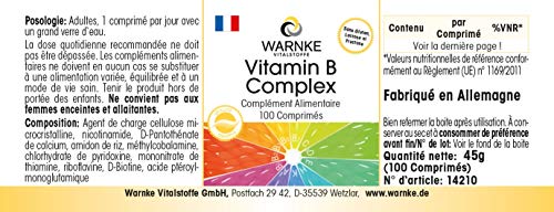 Vitamina B Complex – Vegetariano – Con todas las Vitaminas B esenciales – 100 cápsulas