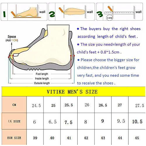 VITIKE Ashion Zapatos de Entrenamiento para Hombre Malla Respirable Zapatillas Aptitud Talla Extra Ligero Deportes Zapatos para Correr(EU39-Blanco)