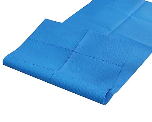 VLFit Esterilla de Yoga Antideslizante - Colchoneta de 173 x 61 x 0,6cm - Alfombra Plegable para Entrenamiento Gimnasia y Pilates (Azul)