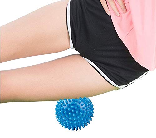 VLFit Pack de 3 Bola masajeadora con Pinchos Estrés para reflexología y Masaje Trigger Point, 6, 7 y 9 cm/Juego de 3 Pelotas masajeadoras con Pinchos