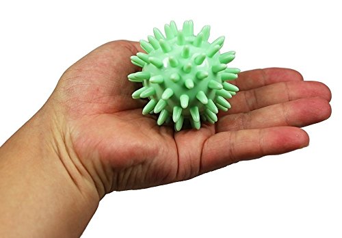 VLFit Pack de 3 Bola masajeadora con Pinchos Estrés para reflexología y Masaje Trigger Point, 6, 7 y 9 cm/Juego de 3 Pelotas masajeadoras con Pinchos