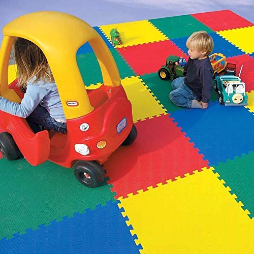 VLFit Puzzle para Niños | Puzzle de Suelo de Goma en Espuma EVA - 10 o 20 Piezas Alfombra de Juego para bebé Esterilla de Rompecabezas Approx 0,95m² o 1,9m²- Multicolored (10 Piezas)