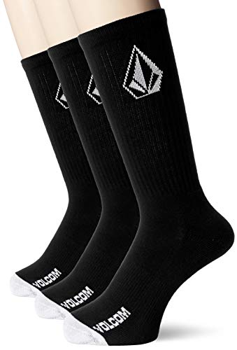 Volcom Full Stone 3Pk Calcetines, Hombre, Black, Talla Única