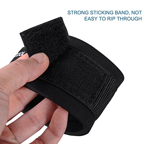 VORCOOL 2pcs Sport Tobillo Correas Acolchado Anillo D-Anillo Puños para Gimnasio Entrenamiento Máquinas de Cable Perneras Ejercicios con Bolsa de Transporte (Negro)