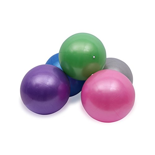 VORCOOL Pelota de Ejercicios de Pelota de Mini Pilates de Yoga para Ejercicios Abdominales y Ejercicios básicos de rehabilitación de Hombros (25 cm de Color púrpura)