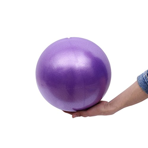 VORCOOL Pelota de Ejercicios de Pelota de Mini Pilates de Yoga para Ejercicios Abdominales y Ejercicios básicos de rehabilitación de Hombros (25 cm de Color púrpura)